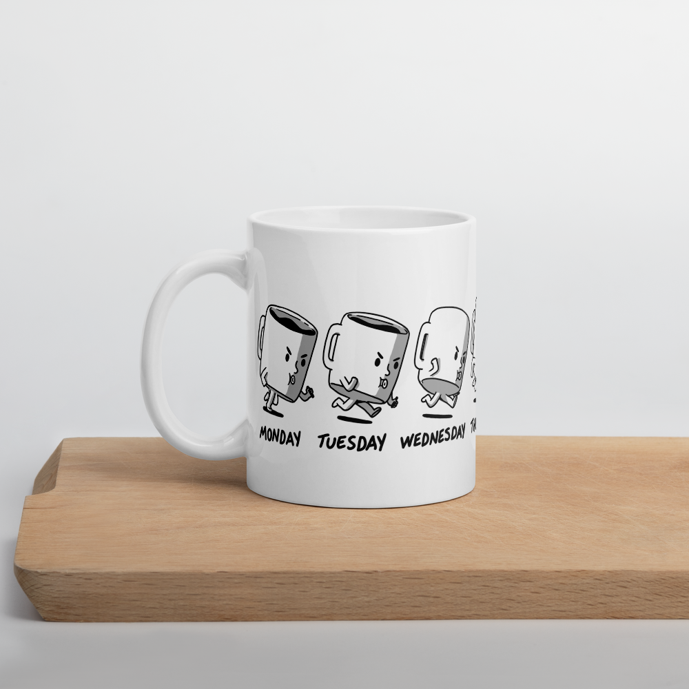 The hand off - White Glossy Mug