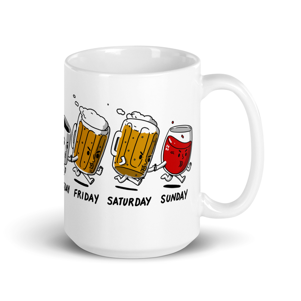 The hand off - White Glossy Mug